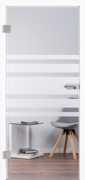 Ganzglastür Modell "Office II" 4207, incl. Griffgarnitur