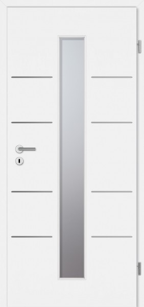 Designtür Corona C833 - LA4M / CePal Weißlack 9010