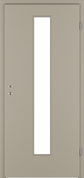 Zimmertür G-TEC seidengrau - mit Lichtausschnitt LA4M