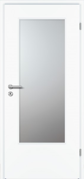 Zimmertür G-TEC Weißlack - mit DIN Lichtausschnitt