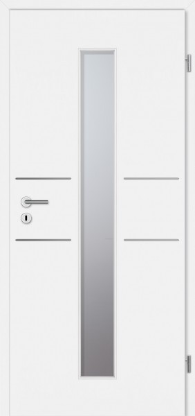 Designtür Corona C832 - LA4M / CePal Weißlack 9010