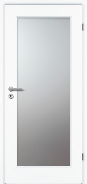 Zimmertür G-TEC Weißlack - mit Lichtausschnitt LA2