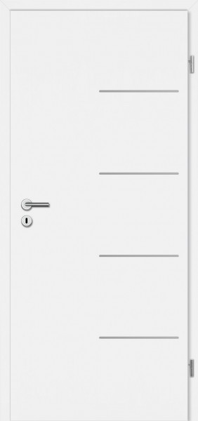 Designtür Corona C834 / CePal Weißlack 9010