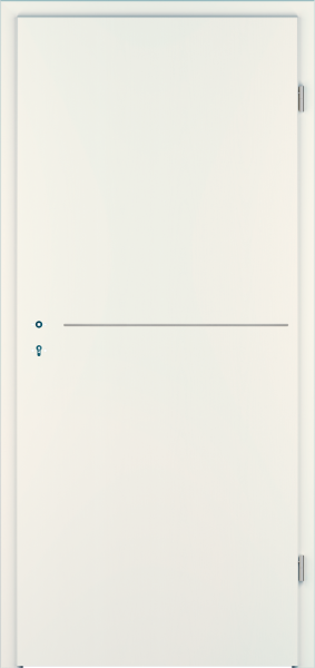 Designtür Corona C831 / CePal Weiß Struktur Premium