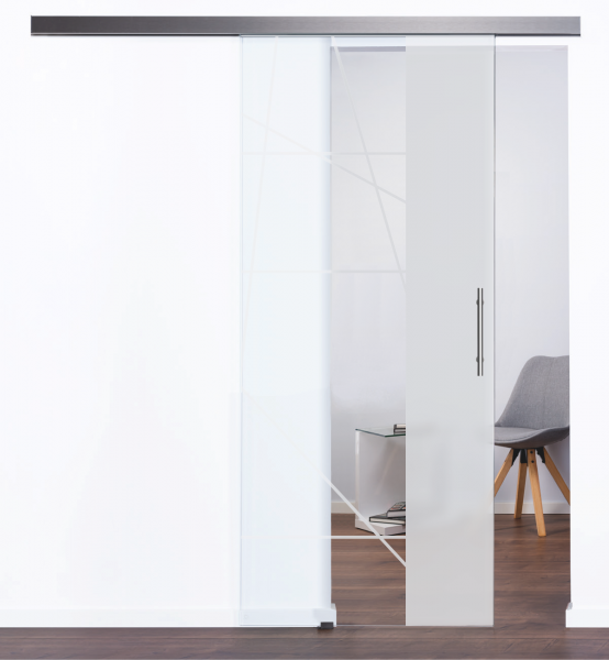 Glasschiebetür Modell "Arko" 4204, mit LSD8