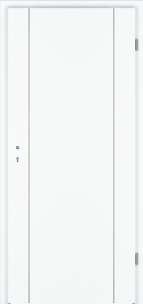 Designtür Corona C851 / CePal Weißlack Exklusiv