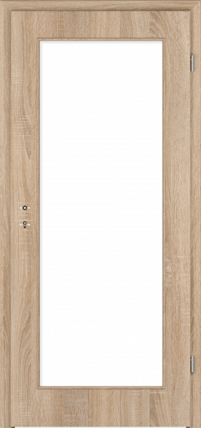 Zimmertür CePaL Authentic Eiche DA - mit Lichtausschnitt LA2