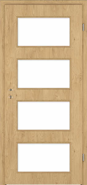 Zimmertür CePaL Authentic Asteiche DA - mit Lichtausschnitt LA11