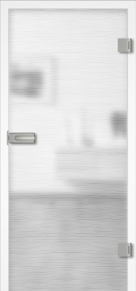 Ganzglastür Modell "Wood 2 - DQ" 31.1, incl. Griffgarnitur