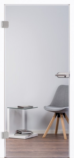 Ganzglastür Modell "Float klar" 1000, incl. Griffgarnitur