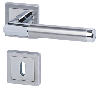 Chrom/Edelstahldrücker Royal Square - R