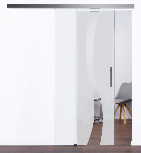 Glasschiebetür Modell "Nil" 4201 mit LSD8