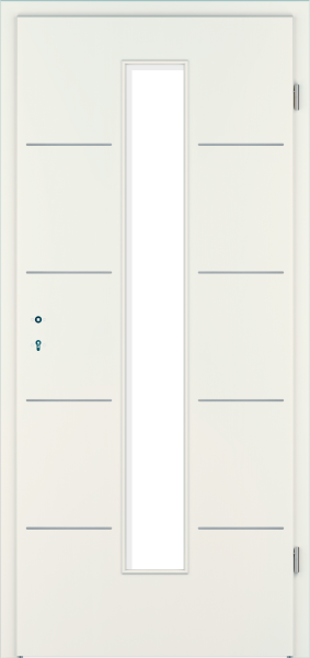 Designtür Corona C830 - LA4M / CePal Weiß Struktur Premium
