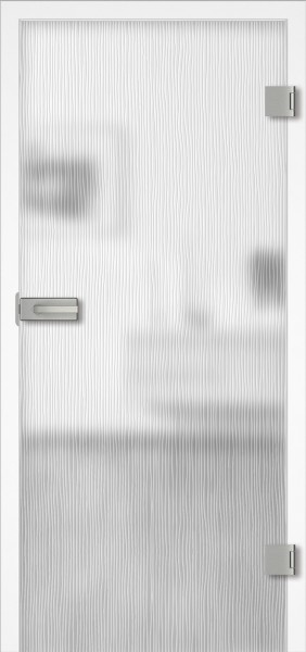 Ganzglastür Modell "Wood 2 - DA" 31.1, incl. Griffgarnitur