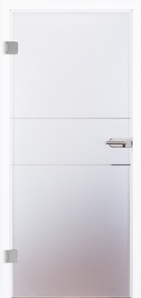 Ganzglastür Modell "Unit I" 4221, incl. Griffgarnitur